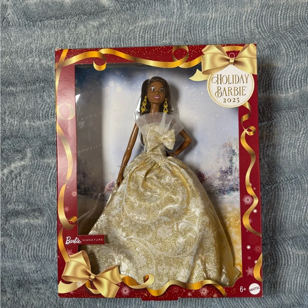 Barbie Signature Holiday 2025 Doll in Gold Gown